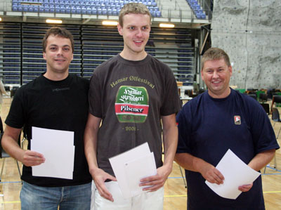 Glade prisvinnere p&aring; Lillehammer under bridgefestivalen. Foto: Vegard Brekke